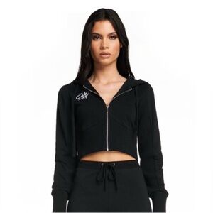 I.AM.GIA Black Cropped Hoodie